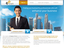 Tablet Screenshot of contingencypartners.com